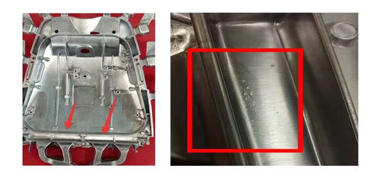 模具表面造成的磨損 模具表面造成的磨損